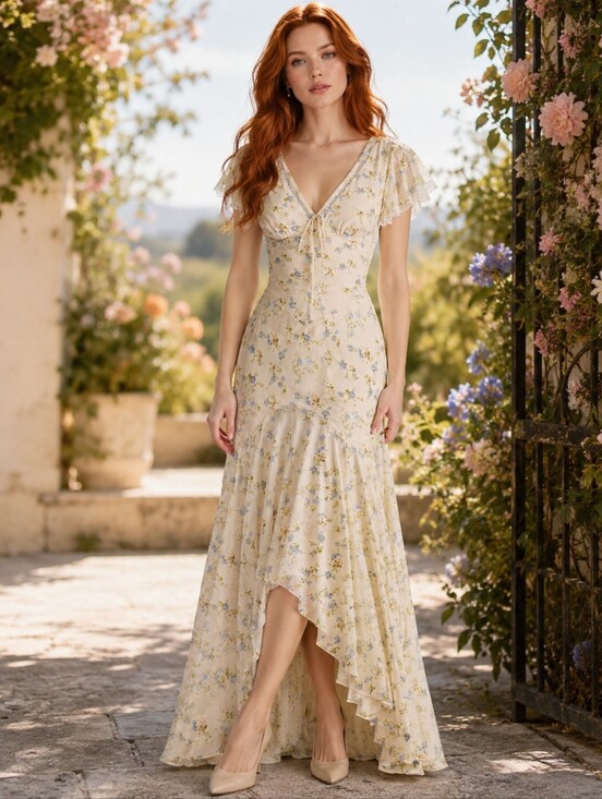 House of CB Dresses & Skirts - NWOT House Of Cb Amina Small Lemon Yellow Butter Georgette Wedding Summer S